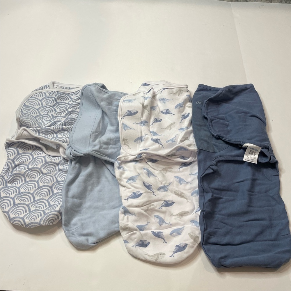 Bundle 4 baby newborn swaddles baby boy